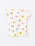 LC Waikiki Crew Neck Printed Short Sleeve Baby Girl T-Shirt